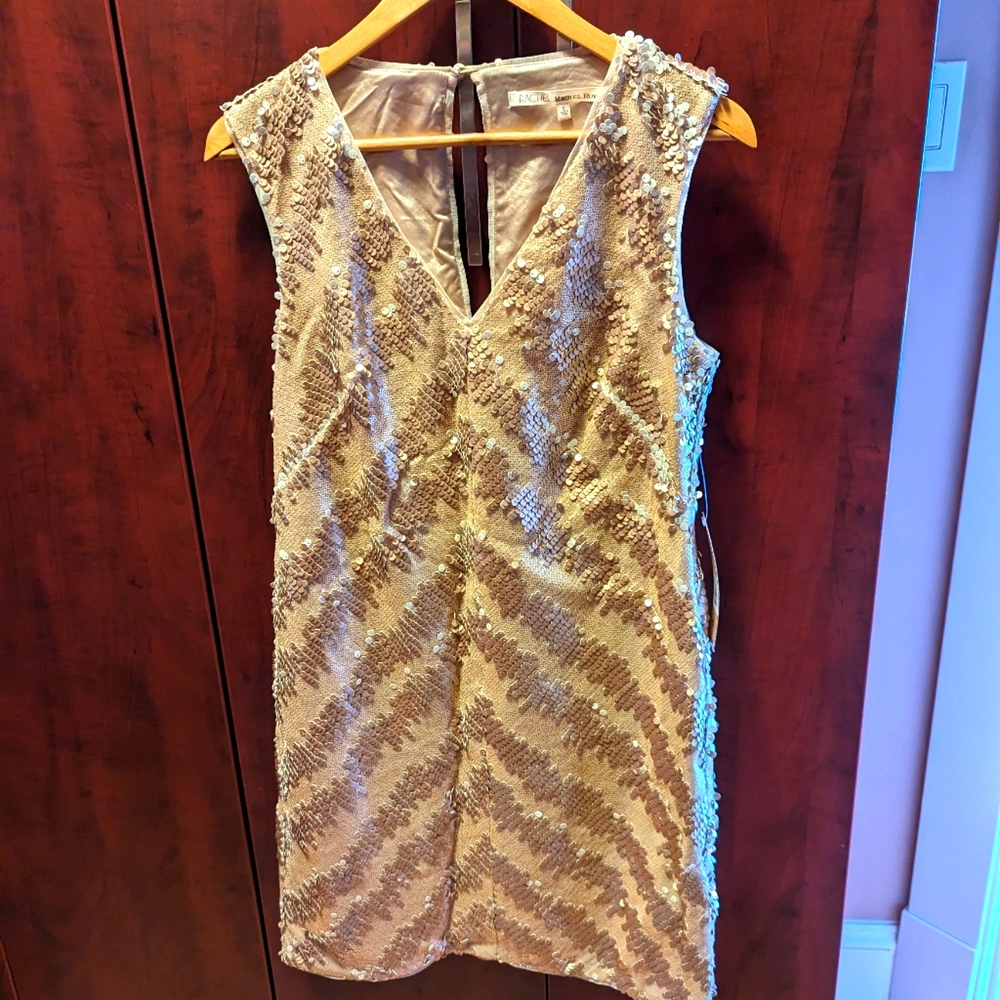 Rachel Roy Gold Sequin dress